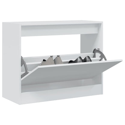 Schuhschrank Weiß 80x34x63 cm Holzwerkstoff - Pazzar.ch