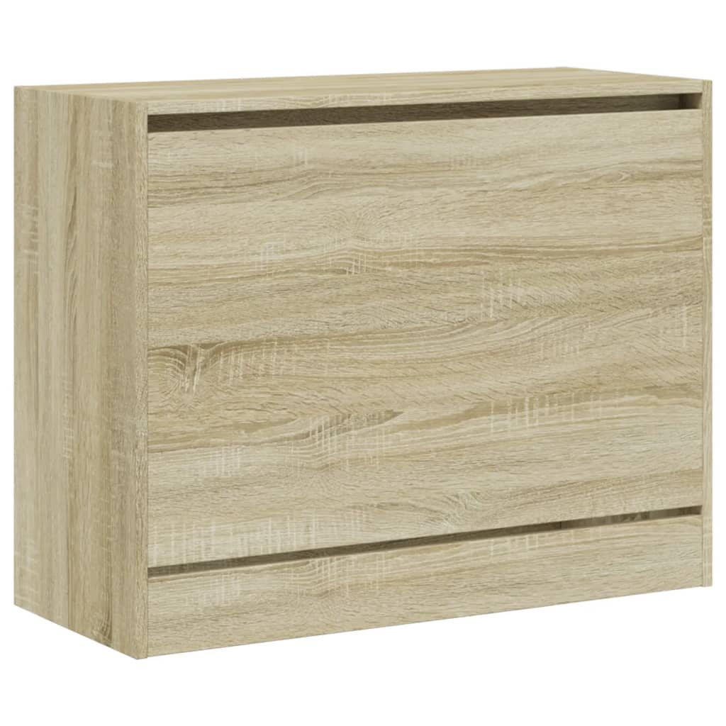 Schuhschrank Sonoma-Eiche 80x34x63 cm Holzwerkstoff - Pazzar.ch