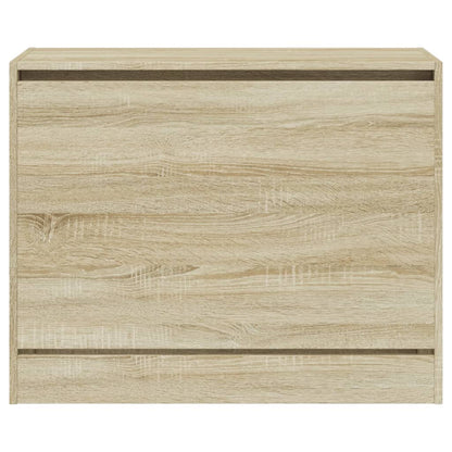 Schuhschrank Sonoma-Eiche 80x34x63 cm Holzwerkstoff - Pazzar.ch