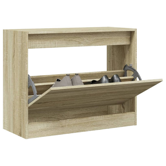 Schuhschrank Sonoma-Eiche 80x34x63 cm Holzwerkstoff - Pazzar.ch