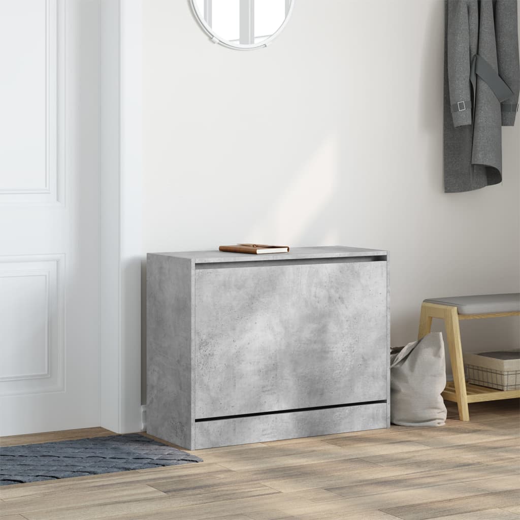 Schuhschrank Betongrau 80x34x63 cm Holzwerkstoff - Pazzar.ch