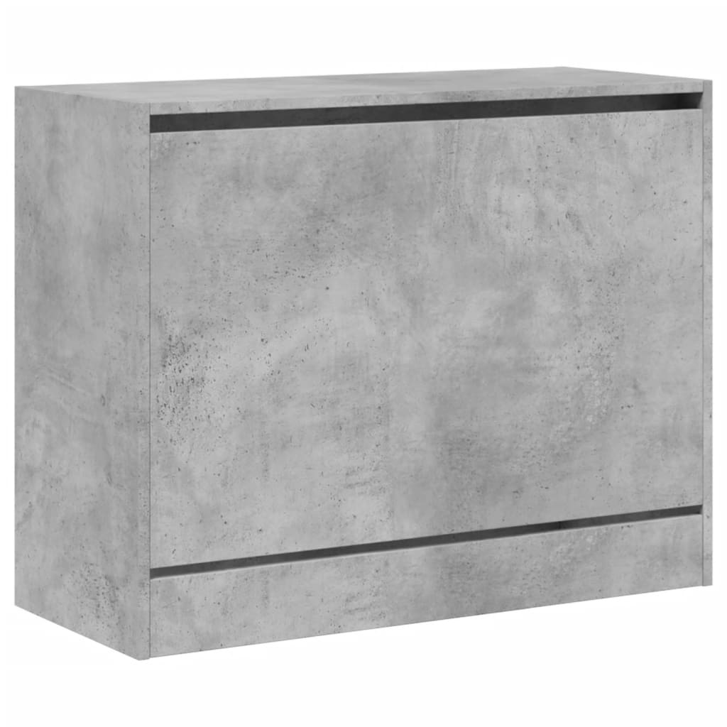 Schuhschrank Betongrau 80x34x63 cm Holzwerkstoff - Pazzar.ch