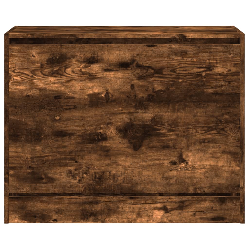 Schuhschrank Räuchereiche 80x34x63 cm Holzwerkstoff - Pazzar.ch