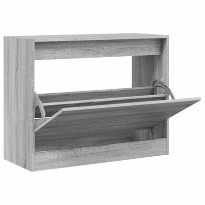 Schuhschrank Grau Sonoma 80x34x63 cm Holzwerkstoff - Pazzar.ch