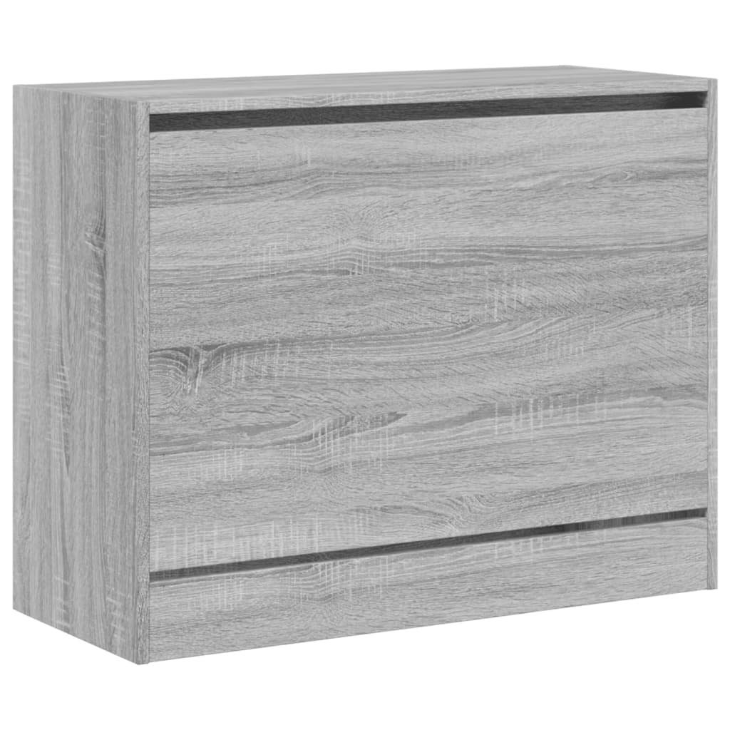 Schuhschrank Grau Sonoma 80x34x63 cm Holzwerkstoff - Pazzar.ch