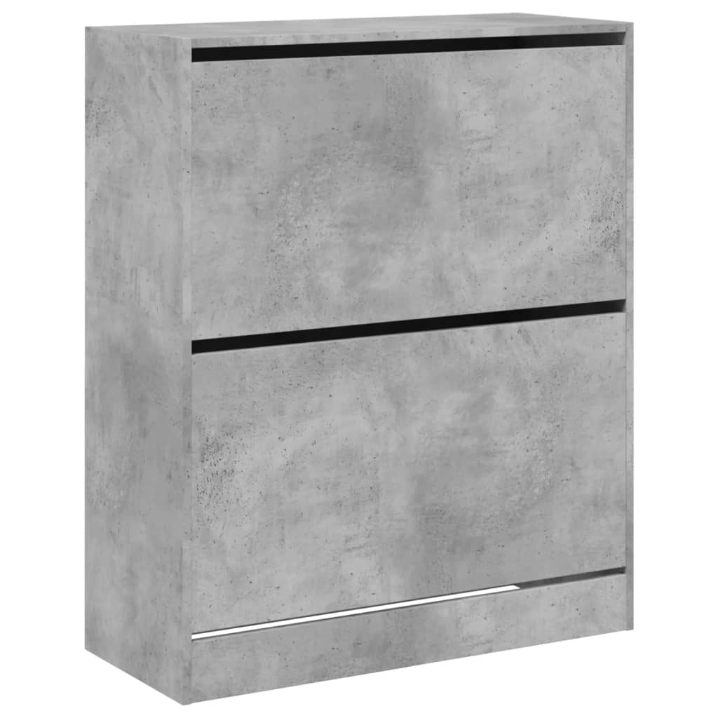 Schuhschrank Betongrau 80x34x96,5 cm Holzwerkstoff - Pazzar.ch