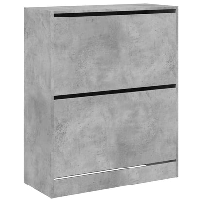 Schuhschrank Betongrau 80x34x96,5 cm Holzwerkstoff - Pazzar.ch