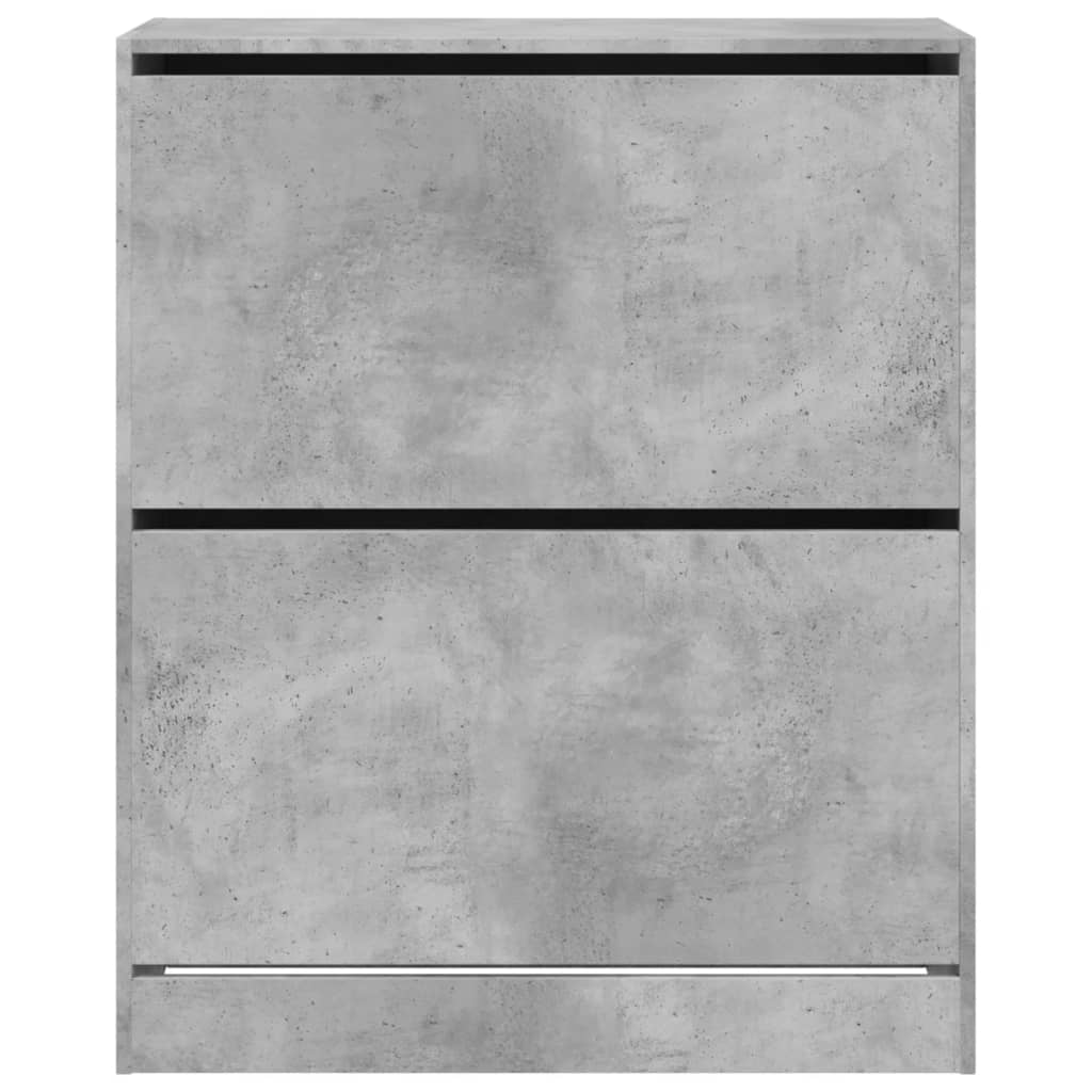 Schuhschrank Betongrau 80x34x96,5 cm Holzwerkstoff - Pazzar.ch
