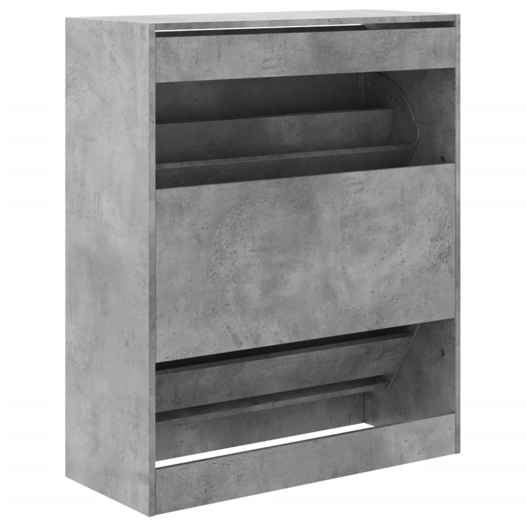 Schuhschrank Betongrau 80x34x96,5 cm Holzwerkstoff - Pazzar.ch