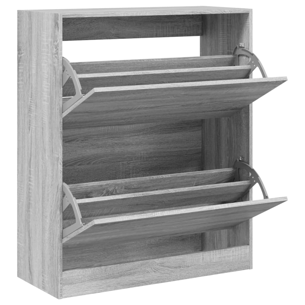 Schuhschrank Grau Sonoma 80x34x96,5 cm Holzwerkstoff - Pazzar.ch