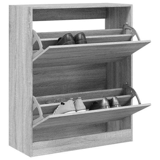 Schuhschrank Grau Sonoma 80x34x96,5 cm Holzwerkstoff - Pazzar.ch
