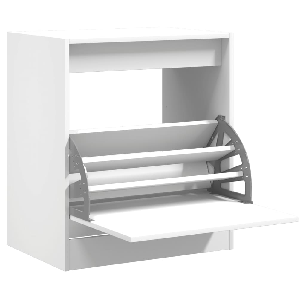 Schuhschrank Weiß 60x42x69 cm Holzwerkstoff - Pazzar.ch