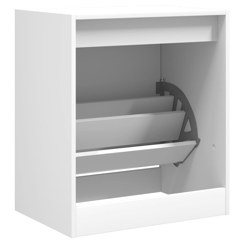 Schuhschrank Weiß 60x42x69 cm Holzwerkstoff - Pazzar.ch
