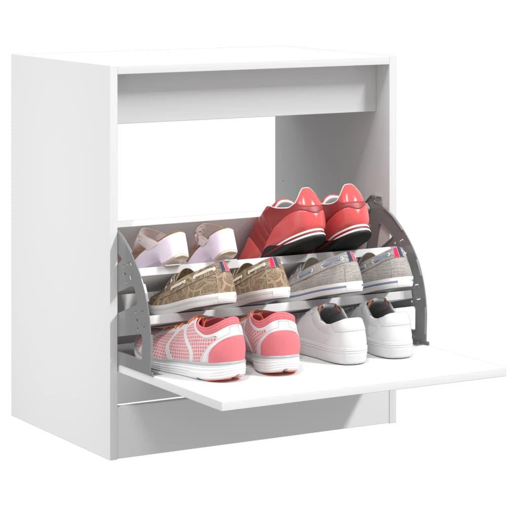 Schuhschrank Weiß 60x42x69 cm Holzwerkstoff - Pazzar.ch