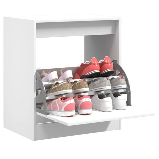 Schuhschrank Weiß 60x42x69 cm Holzwerkstoff - Pazzar.ch