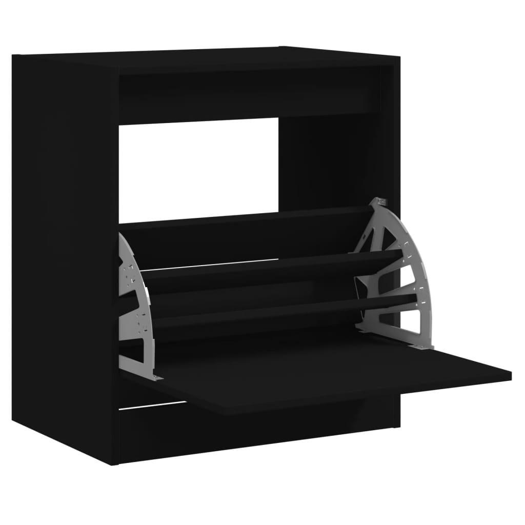 Schuhschrank Schwarz 60x42x69 cm Holzwerkstoff - Pazzar.ch