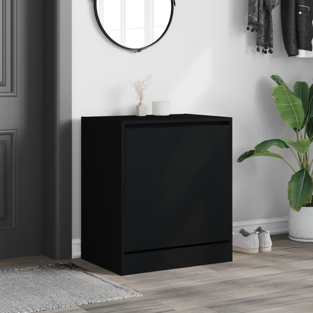 Schuhschrank Schwarz 60x42x69 cm Holzwerkstoff - Pazzar.ch