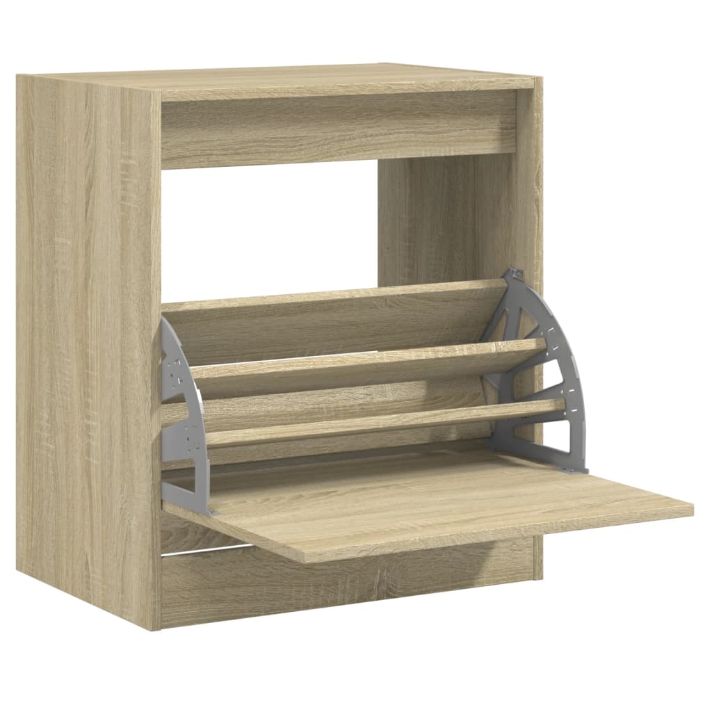 Schuhschrank Sonoma-Eiche 60x42x69 cm Holzwerkstoff - Pazzar.ch
