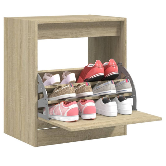Schuhschrank Sonoma-Eiche 60x42x69 cm Holzwerkstoff - Pazzar.ch