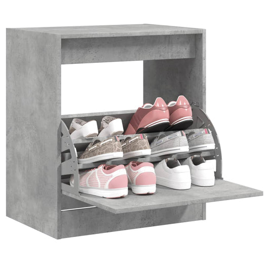 Schuhschrank Betongrau 60x42x69 cm Holzwerkstoff - Pazzar.ch