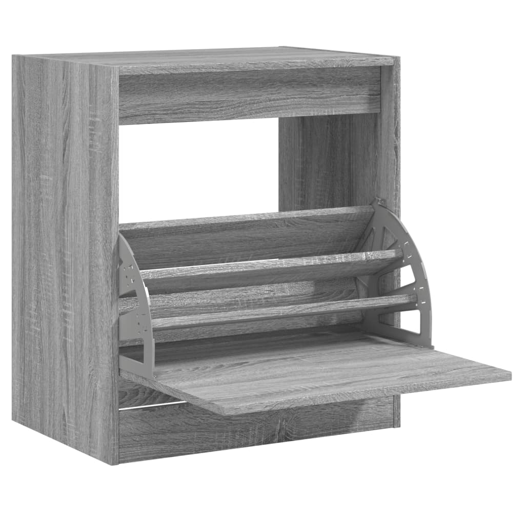Schuhschrank Grau Sonoma 60x42x69 cm Holzwerkstoff - Pazzar.ch