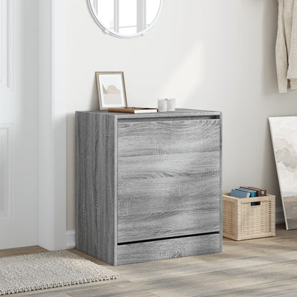 Schuhschrank Grau Sonoma 60x42x69 cm Holzwerkstoff - Pazzar.ch