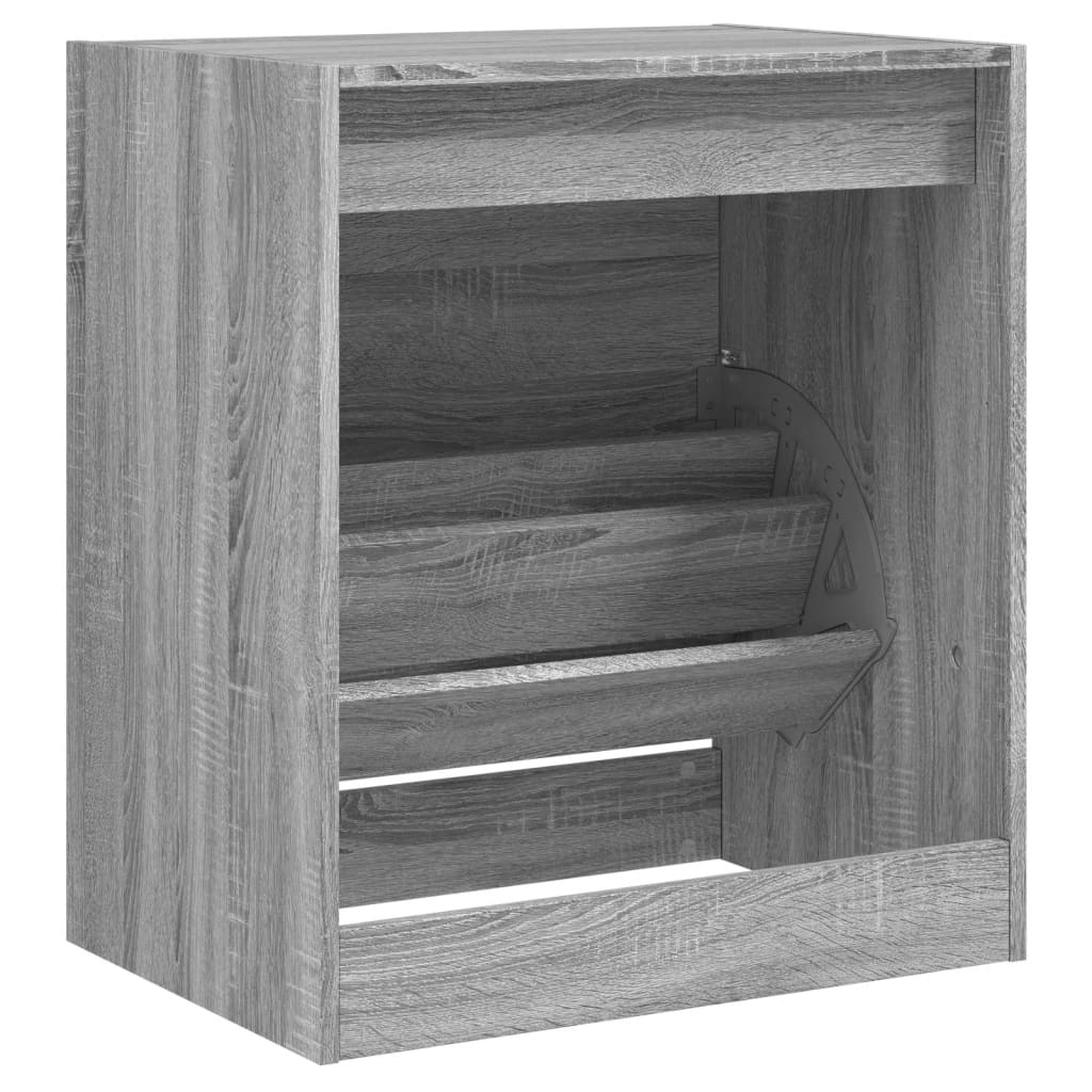 Schuhschrank Grau Sonoma 60x42x69 cm Holzwerkstoff - Pazzar.ch
