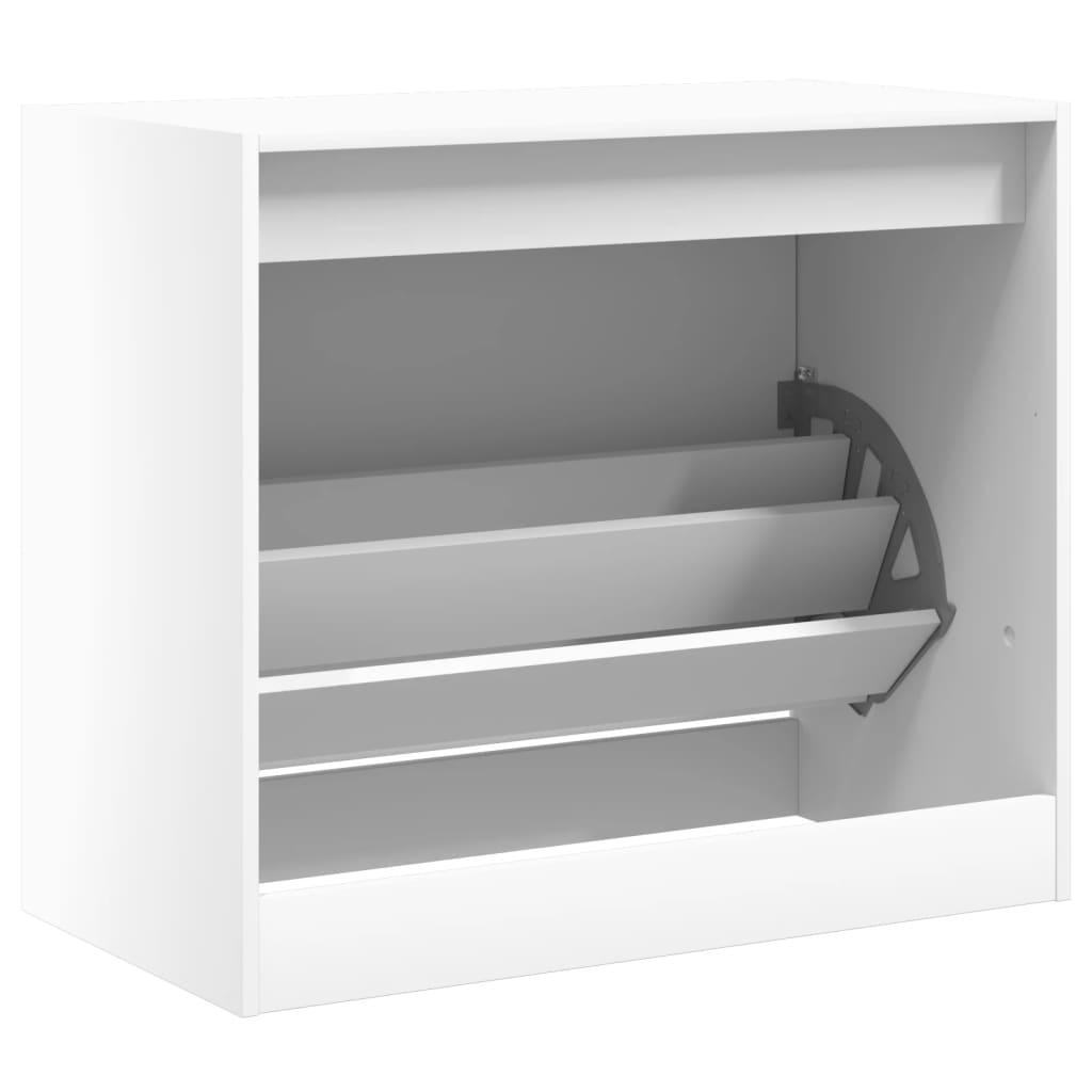 Schuhschrank Weiß 80x42x69 cm Holzwerkstoff - Pazzar.ch