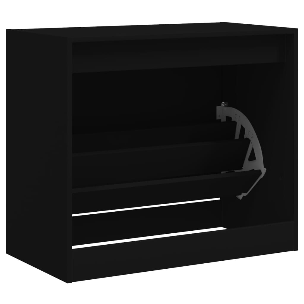 Schuhschrank Schwarz 80x42x69 cm Holzwerkstoff - Pazzar.ch