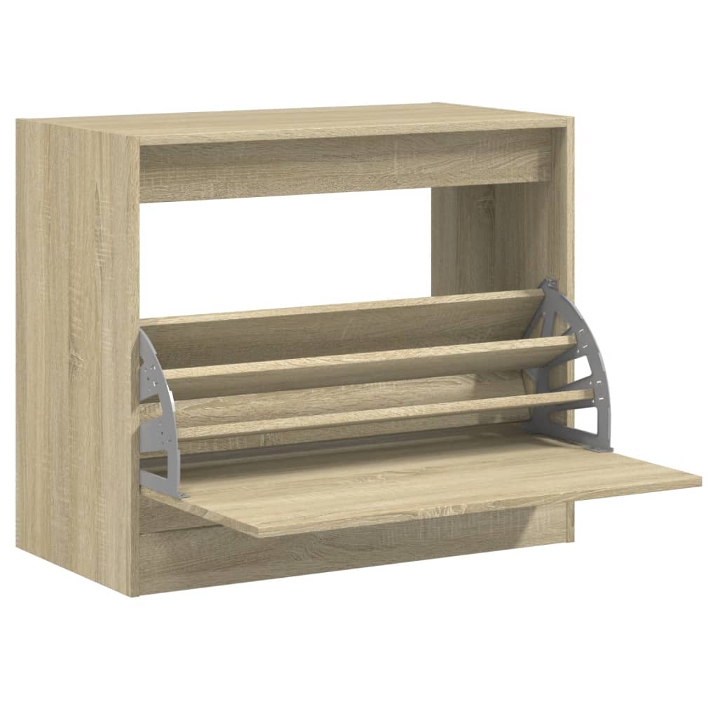 Schuhschrank Sonoma-Eiche 80x42x69 cm Holzwerkstoff - Pazzar.ch
