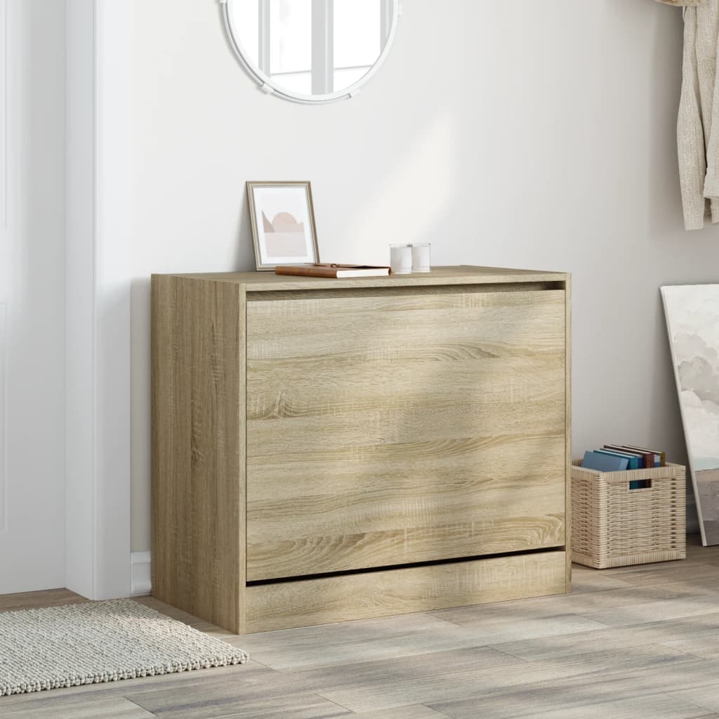 Schuhschrank Sonoma-Eiche 80x42x69 cm Holzwerkstoff - Pazzar.ch