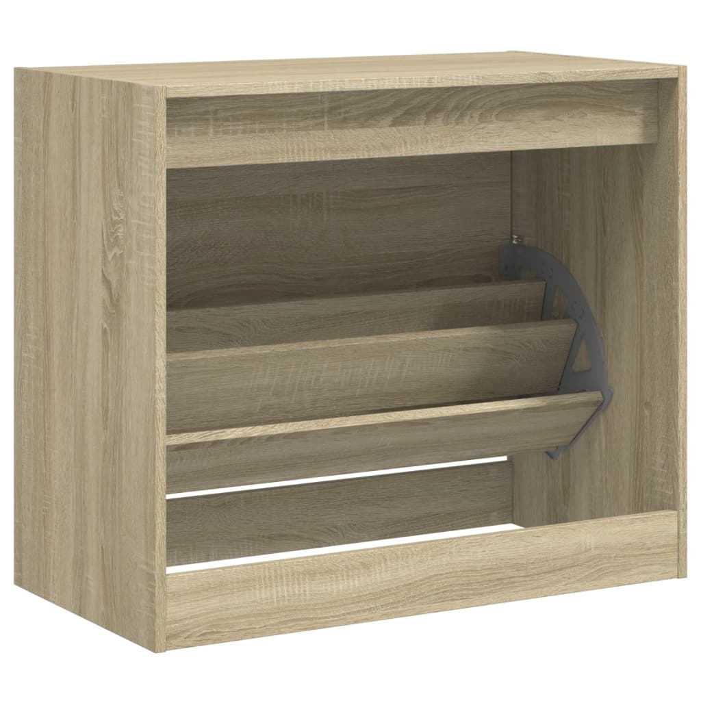 Schuhschrank Sonoma-Eiche 80x42x69 cm Holzwerkstoff - Pazzar.ch