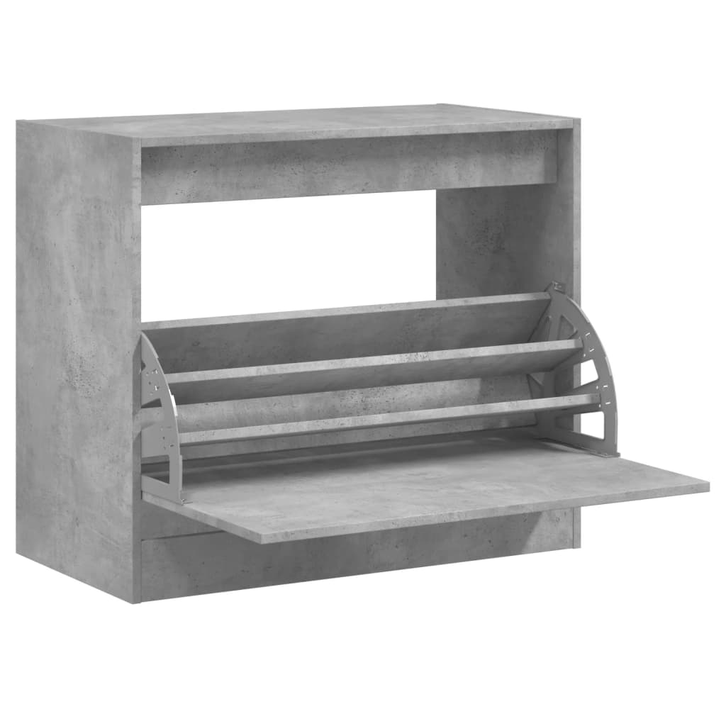 Schuhschrank Betongrau 80x42x69 cm Holzwerkstoff - Pazzar.ch