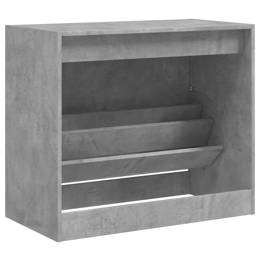 Schuhschrank Betongrau 80x42x69 cm Holzwerkstoff - Pazzar.ch
