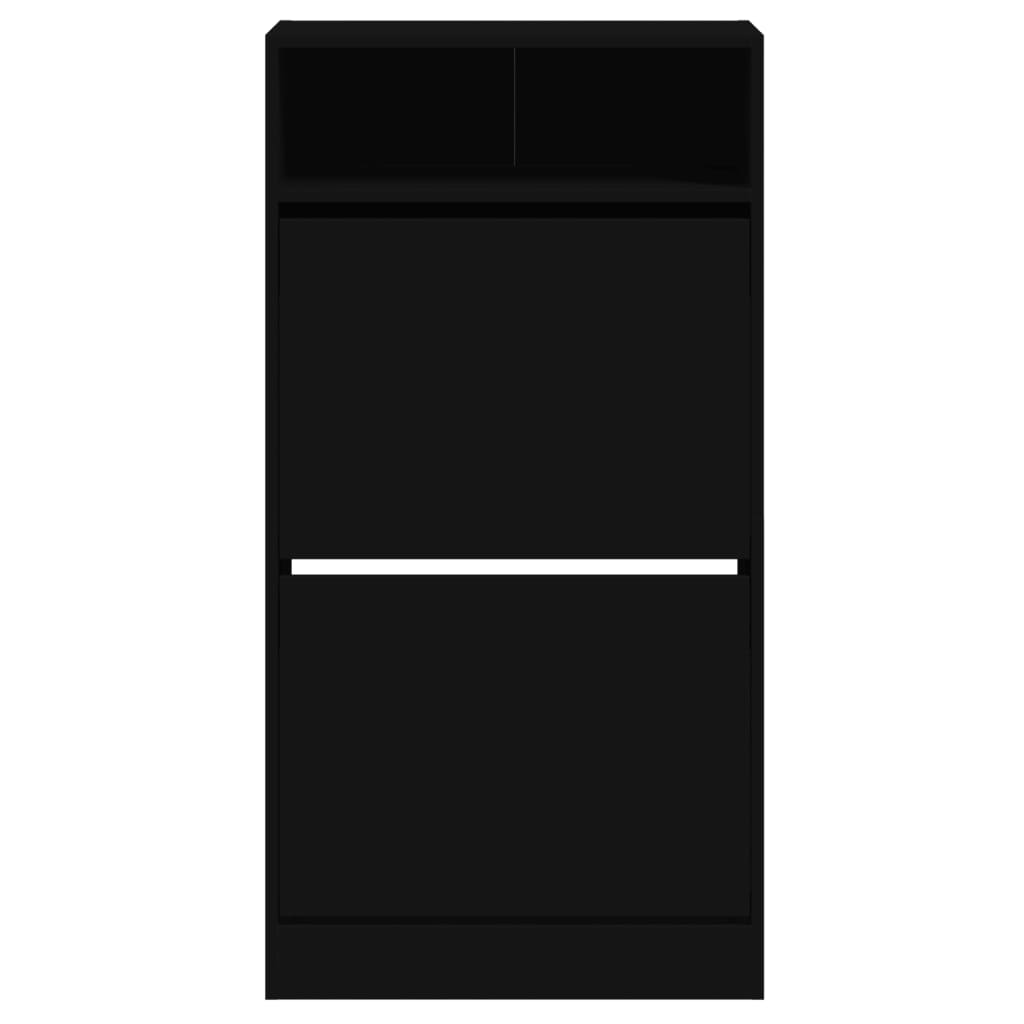 Schuhschrank Schwarz 60x34x116 cm Holzwerkstoff - Pazzar.ch