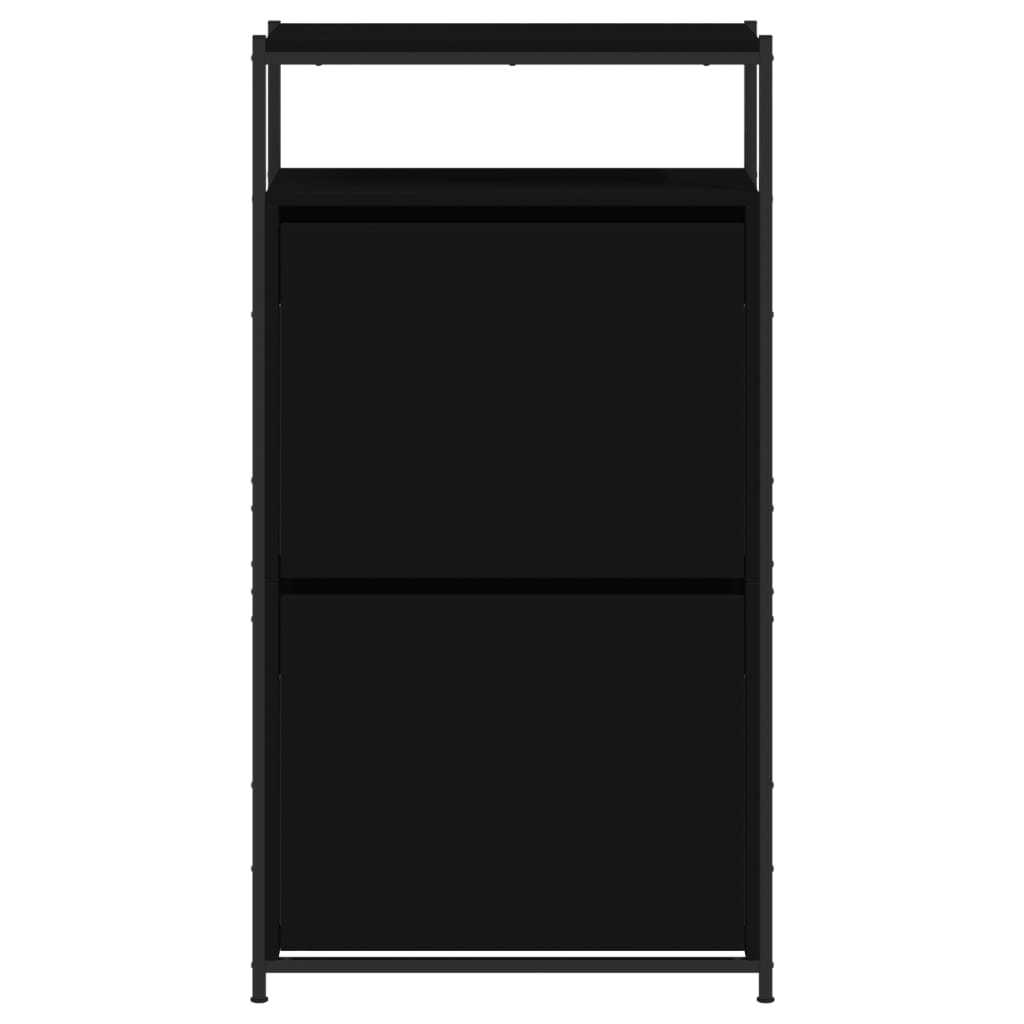 Schuhschrank Schwarz 60x34x112 cm Holzwerkstoff - Pazzar.ch
