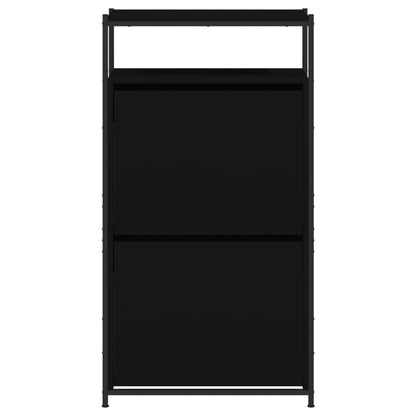 Schuhschrank Schwarz 60x34x112 cm Holzwerkstoff - Pazzar.ch