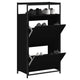 Schuhschrank Schwarz 60x34x112 cm Holzwerkstoff