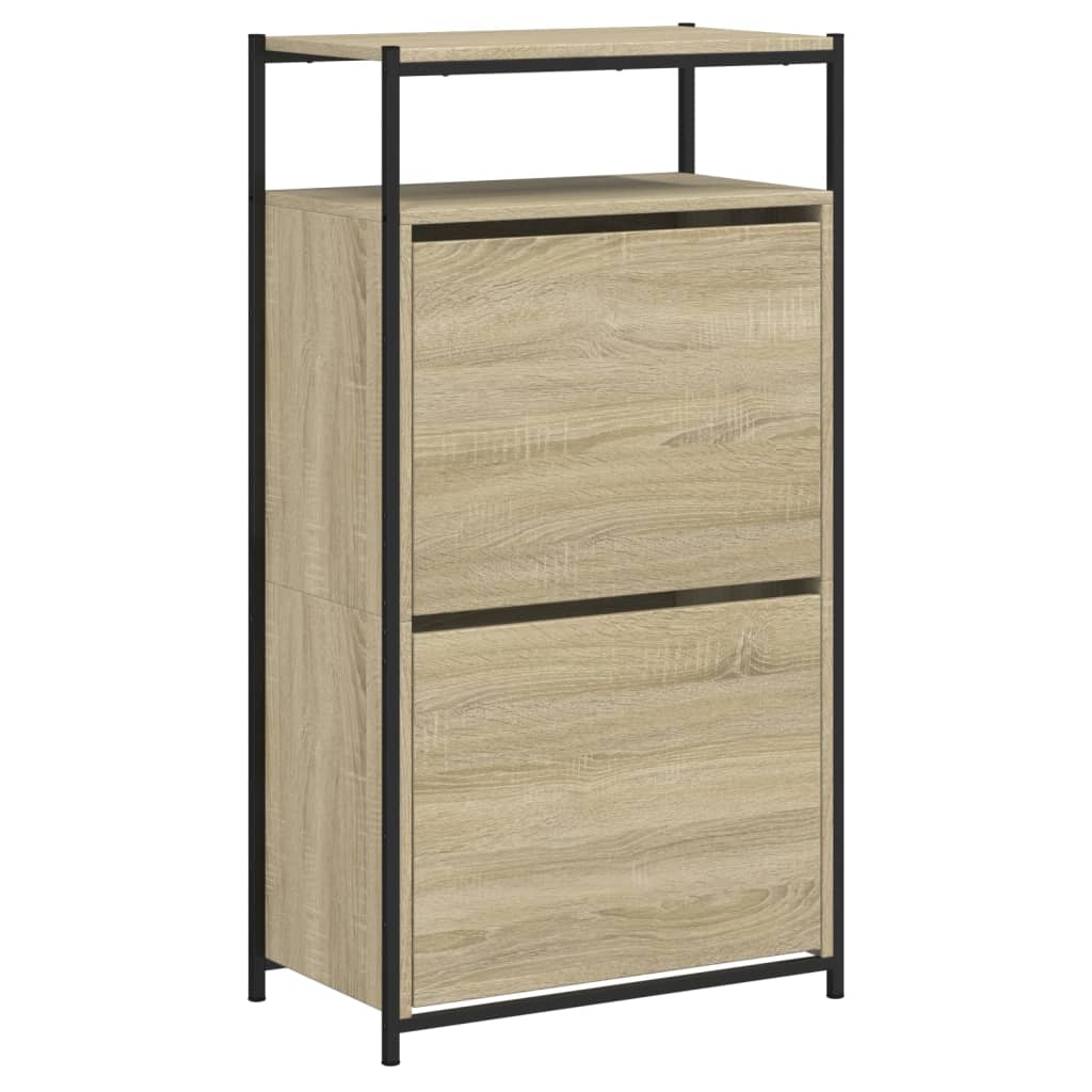 Schuhschrank Sonoma-Eiche 60x34x112 cm Holzwerkstoff - Pazzar.ch