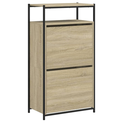 Schuhschrank Sonoma-Eiche 60x34x112 cm Holzwerkstoff - Pazzar.ch