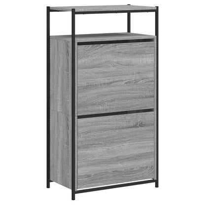 Schuhschrank Grau Sonoma 60x34x112 cm Holzwerkstoff - Pazzar.ch