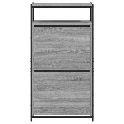 Schuhschrank Grau Sonoma 60x34x112 cm Holzwerkstoff - Pazzar.ch