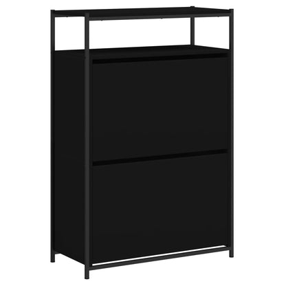 Schuhschrank Schwarz 75x34x112 cm Holzwerkstoff - Pazzar.ch