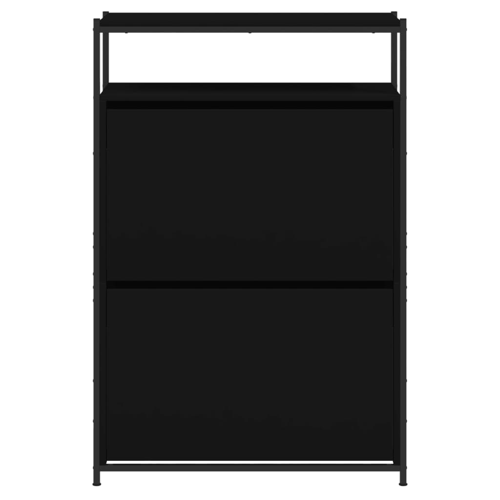 Schuhschrank Schwarz 75x34x112 cm Holzwerkstoff - Pazzar.ch