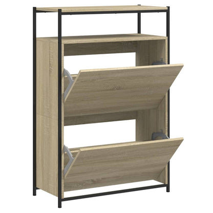 Schuhschrank Sonoma-Eiche 75x34x112 cm Holzwerkstoff - Pazzar.ch