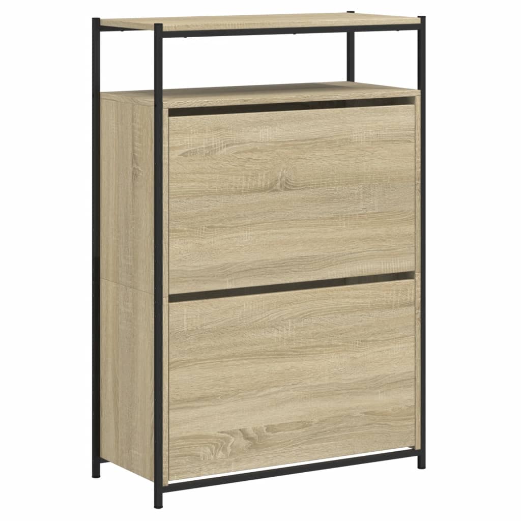 Schuhschrank Sonoma-Eiche 75x34x112 cm Holzwerkstoff - Pazzar.ch