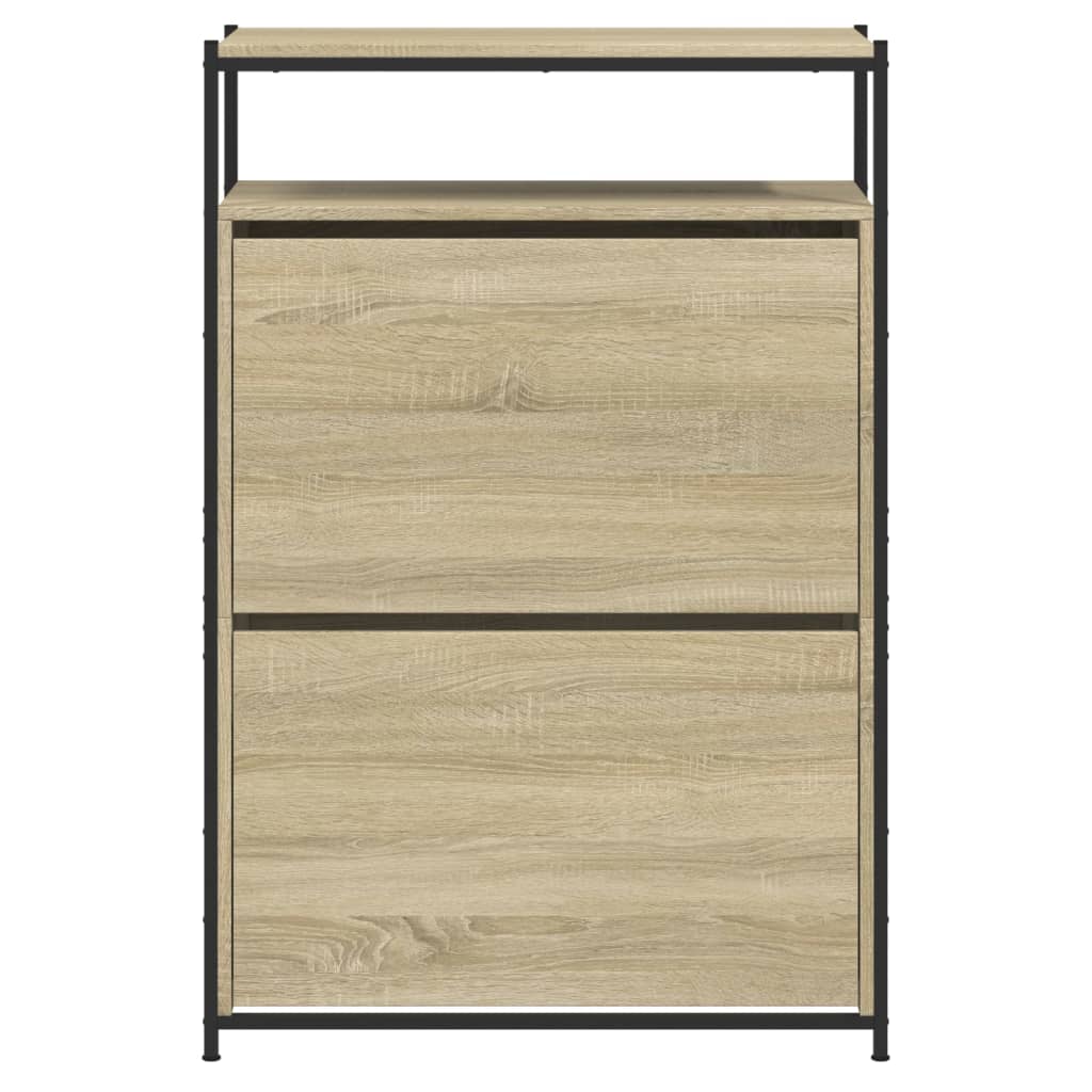 Schuhschrank Sonoma-Eiche 75x34x112 cm Holzwerkstoff - Pazzar.ch