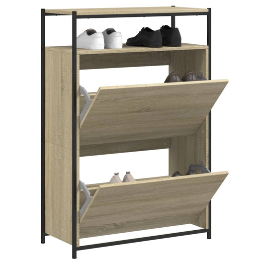 Schuhschrank Sonoma-Eiche 75x34x112 cm Holzwerkstoff - Pazzar.ch