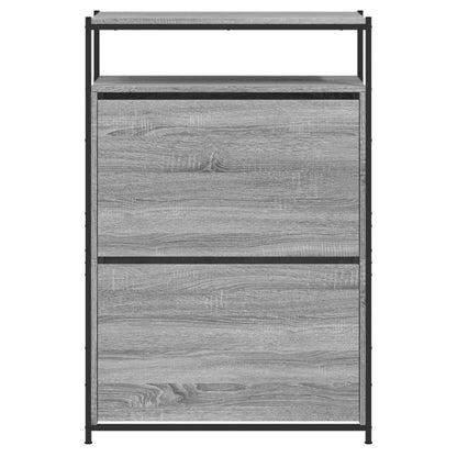 Schuhschrank Grau Sonoma 75x34x112 cm Holzwerkstoff - Pazzar.ch
