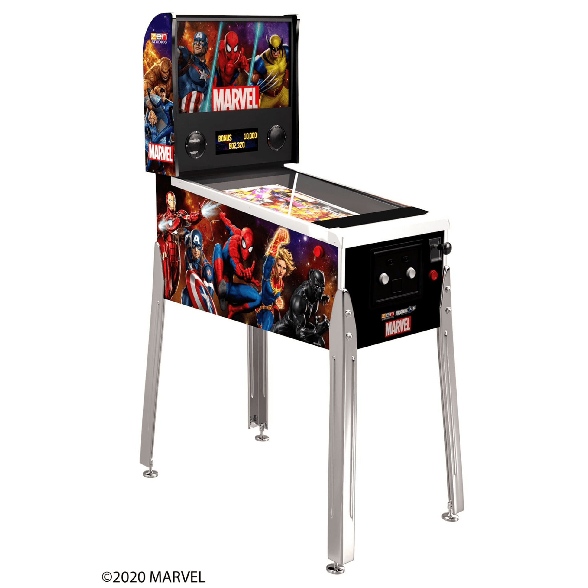 Arcade1Up - Digitaler Flipperkasten Marvel Pinball